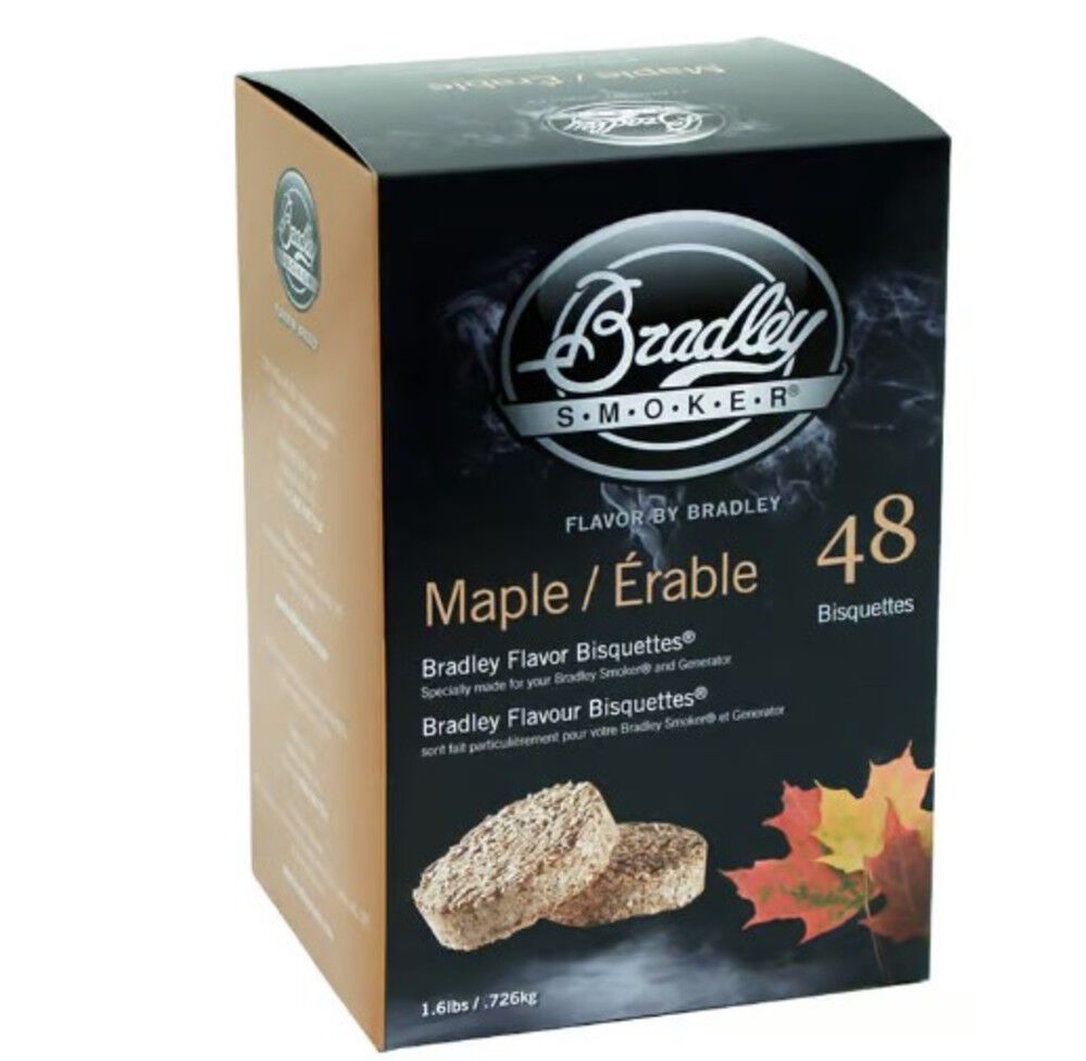 Bradley Smoker Flavor Bisquettes Maple 48 Pack – BTMP48