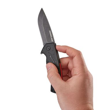 Milwaukee 3 in. HARDLINE Smooth Blade Pocket Knife, large image number 4