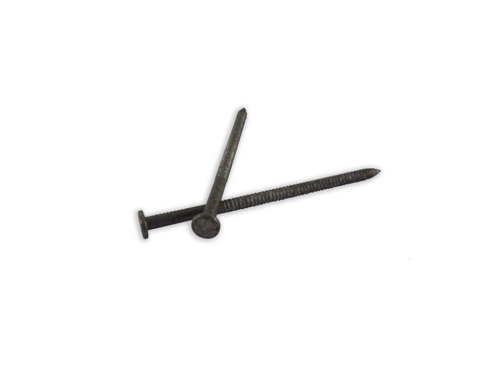 B and C Eagle WoodPro Pole Barn Heat Treated Ring Shank 40d Nails 5LB. – PBHTR40-5