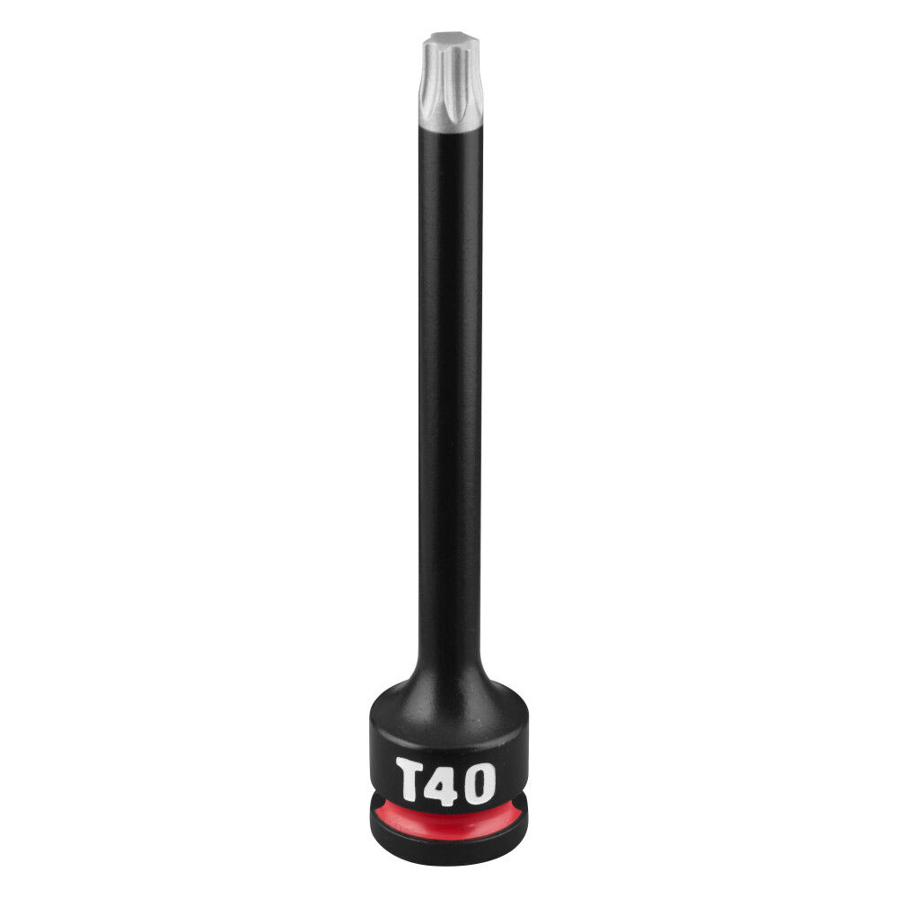 Milwaukee SHOCKWAVE Impact Duty 3/8 Inch Drive 4 Inch Torx T40 Bit Socket - 49-66-7351