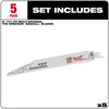 Milwaukee The Wrecker Multi-Material SAWZALL Blade 9 In. 7/11TPI 5 pk, small image number 2