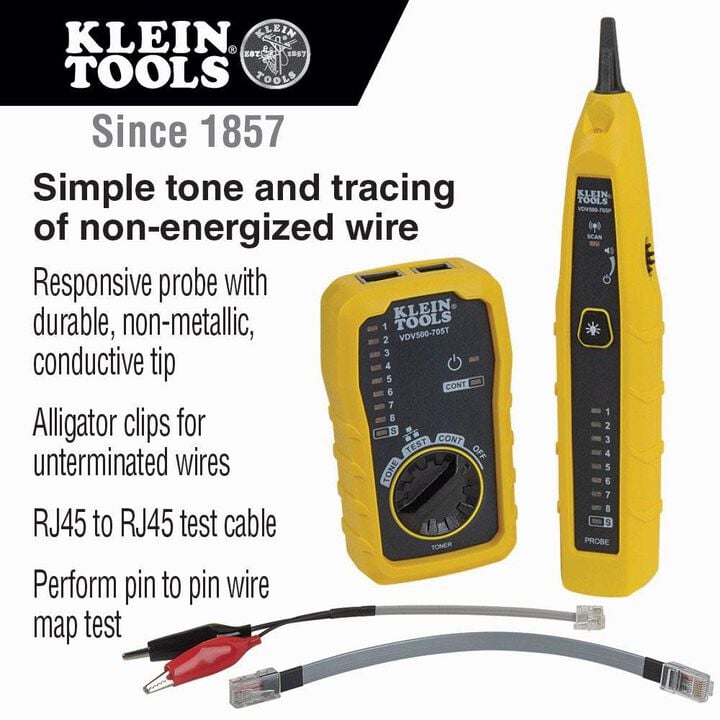 Klein Tools Tone & Probe Test and Trace Kit, large image number 1