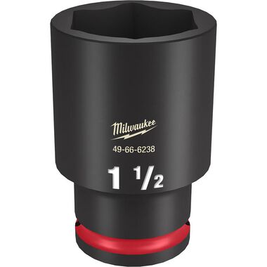 Milwaukee Impact Socket 1/2in Drive 1 1/2in Deep 6 Point