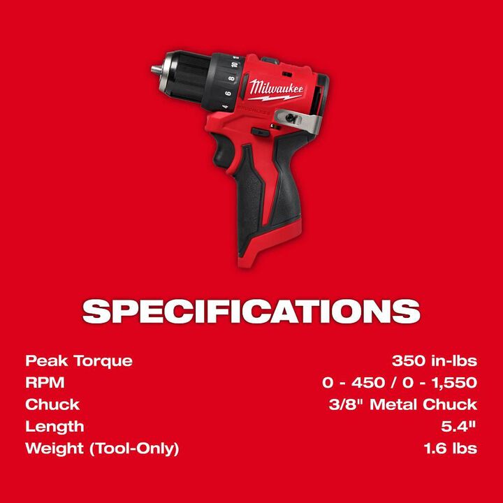 Milwaukee M12 Subcompact Brushless 2-Tool Combo Kit, large image number 5