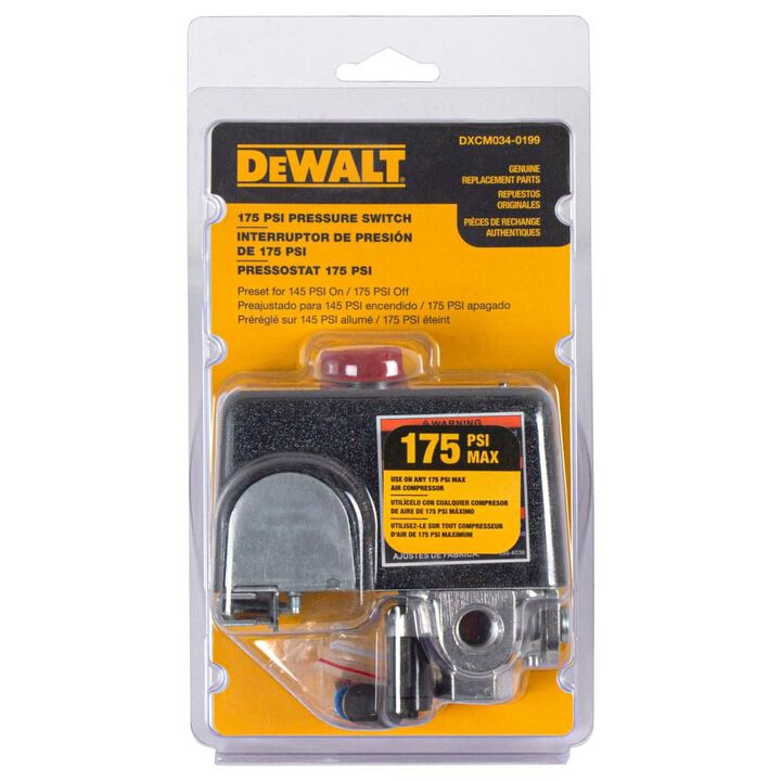 DEWALT 145-175 PSI Replacement Pressure Switch for Air Compressors, large image number 6