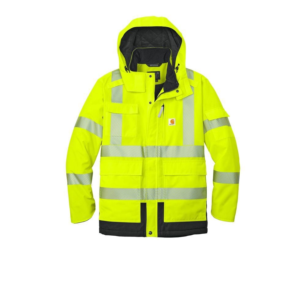 Carhartt Waterproof Class 3 Sherwood Hi-Vis Lime Jacket, large image number 5