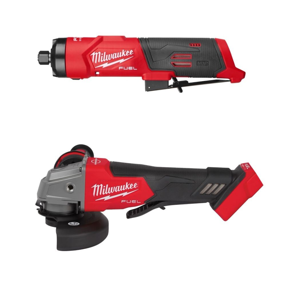 The Milwaukee M12 FUEL 1/4 Inch Straight Die Grinder provides compact cordless performance for service technicians, fabricators, contractors, and
