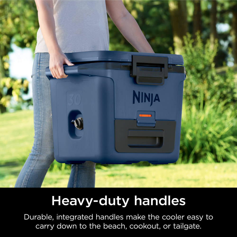 Ninja FrostVault 30 Qt Hard Cooler with Cold Dry Zone Lakeshore Blue, large image number 6