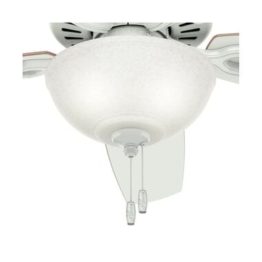 Hunter Fan Builder Deluxe Ceiling Fan 52in White White/Beech, large image number 5