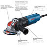 Bosch 5 Inch X-LOCK Angle Grinder with No Lock-On Paddle Switch & Brake, small image number 2