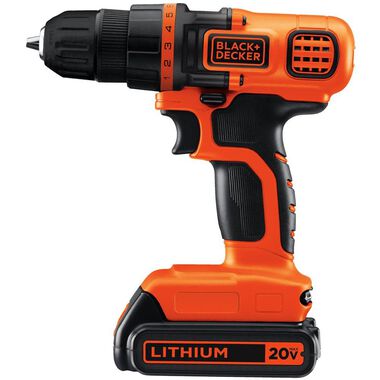 Black and Decker 20V MAX LITHIUM DRILL PROJECT KIT LDX120PK from