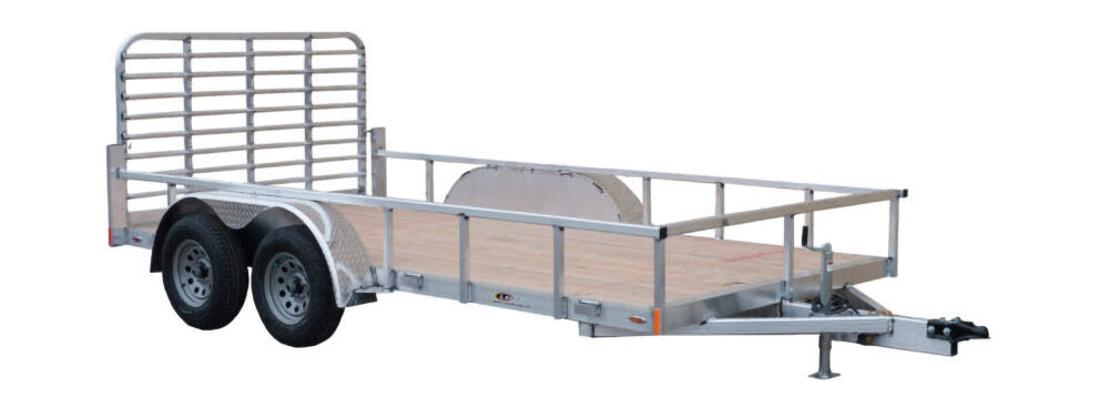 Legend Premium Trailers 14ft Open Deluxe Aluminum Utility Trailer, large image number 1