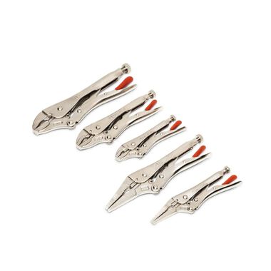 Crescent 5 Pc Curved and Long Nose Locking Plier Set