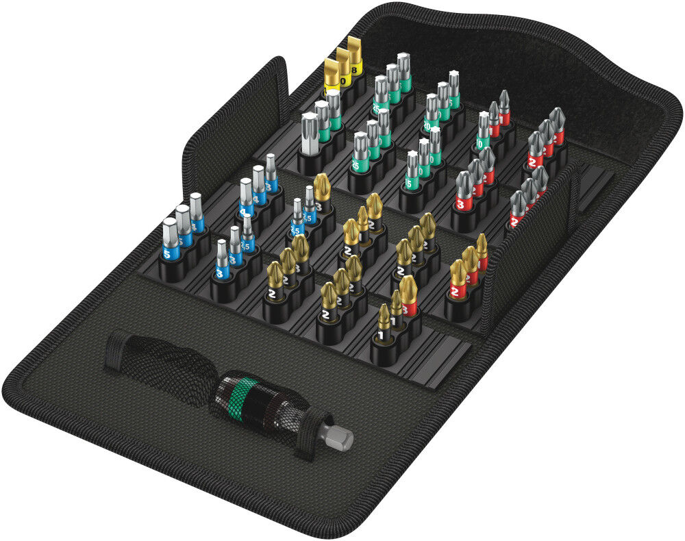 Wera Tools Bit-Safe 61 Bit Torsion Bit Assortment 61pc, large image number 1