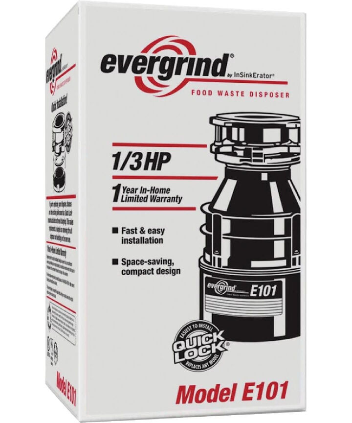 InSinkErator Evergrind 1/3 HP Intermittent Continuous Feed Garbage Disposal, large image number 2