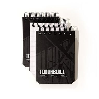 Toughbuilt Grid Notebooks Small 3pk