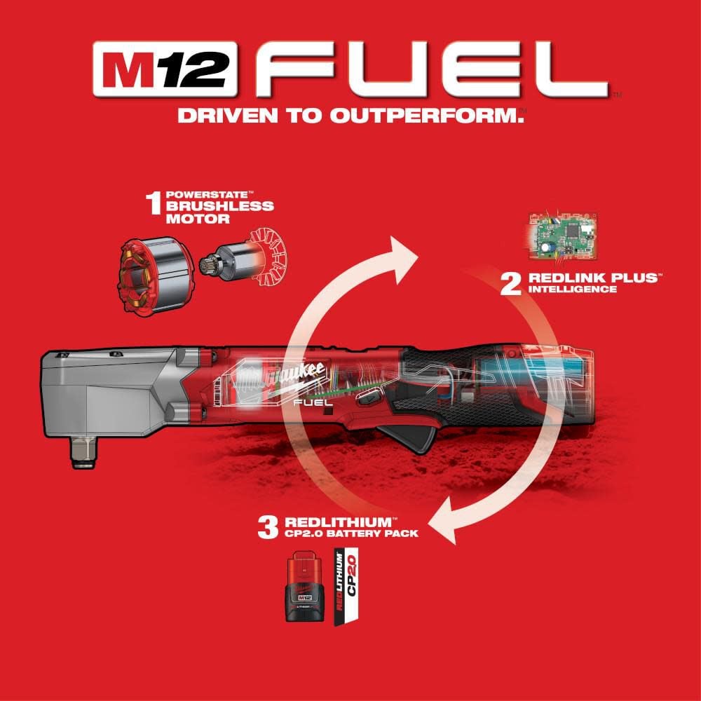 Milwaukee M12 Fuel 1 2inch Right Angle Impact Wrench Kit 2565 22 Simolary simolary.com 11