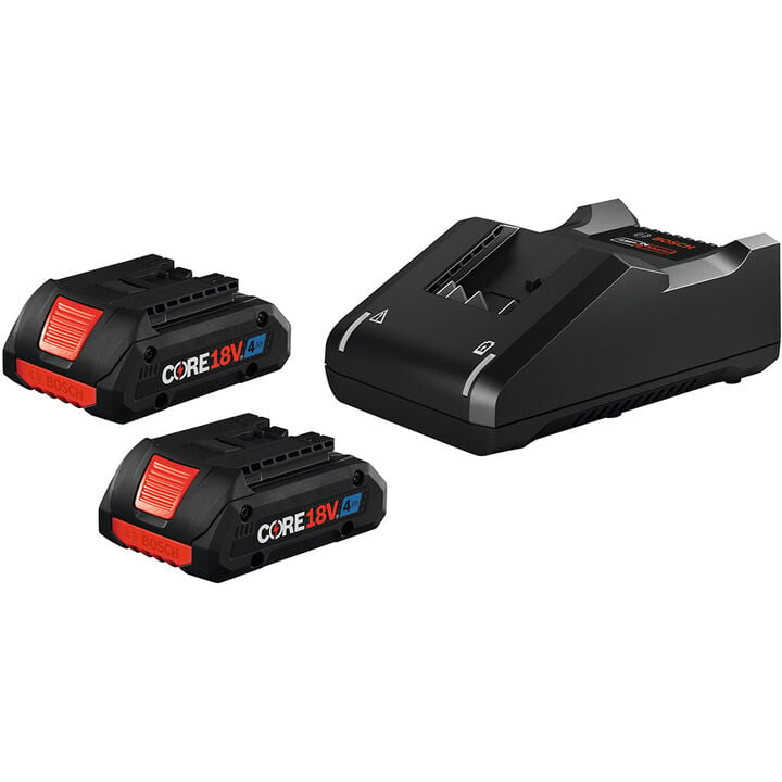 Bosch 18V CORE18V Starter Kit with (2) CORE18V 4.0 Ah Compact Batteries