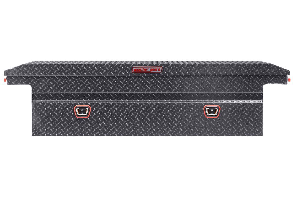 Weather Guard Saddle Truck Tool Box Aluminum Full low profile Gunmetal Gray, large image number 3