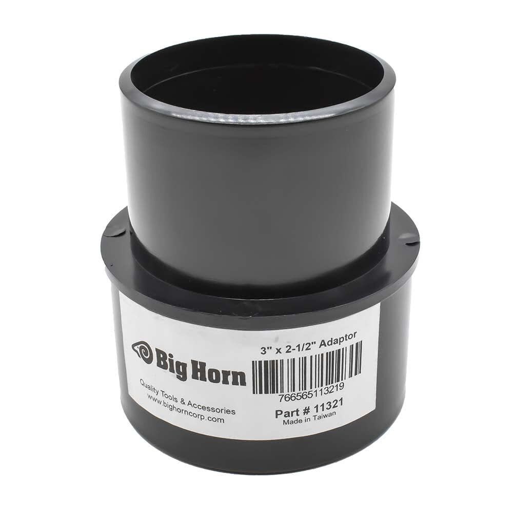 Big Horn 3 x 2-1/2 Inch Black ABS Plastic Adapter, large image number 1