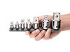 Tekton 1/4 3/8 1/2 3/4 Inch Adapter/Reducer Set Rail 7 Piece, small image number 3