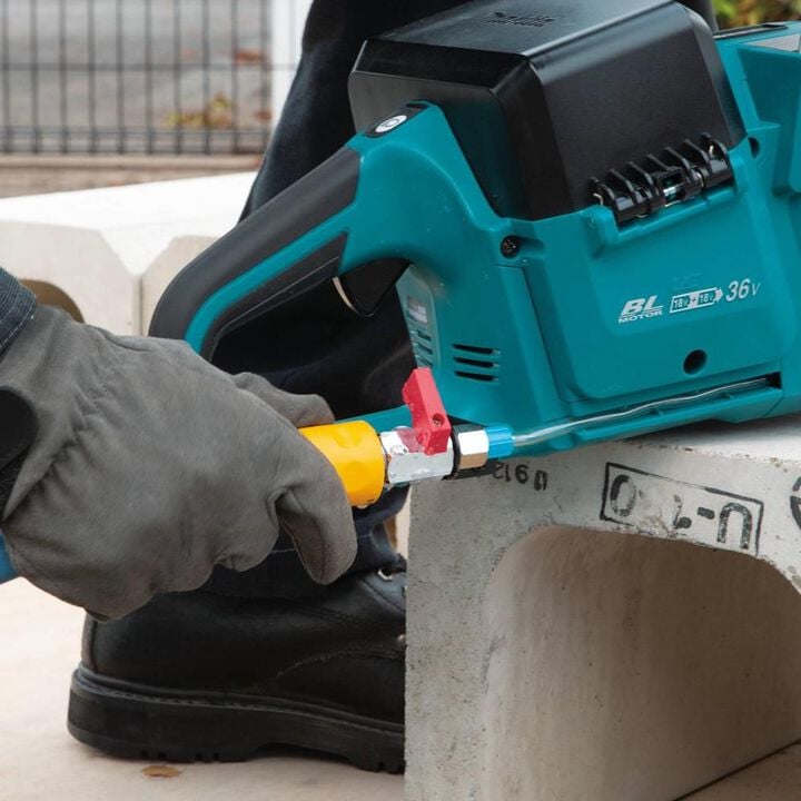 Makita 18V X2 (36V) LXT Lithium-Ion Brushless Cordless 9in Power Cutter Kit with AFT Electric Brake 4 Batteries (5.0 Ah), large image number 12