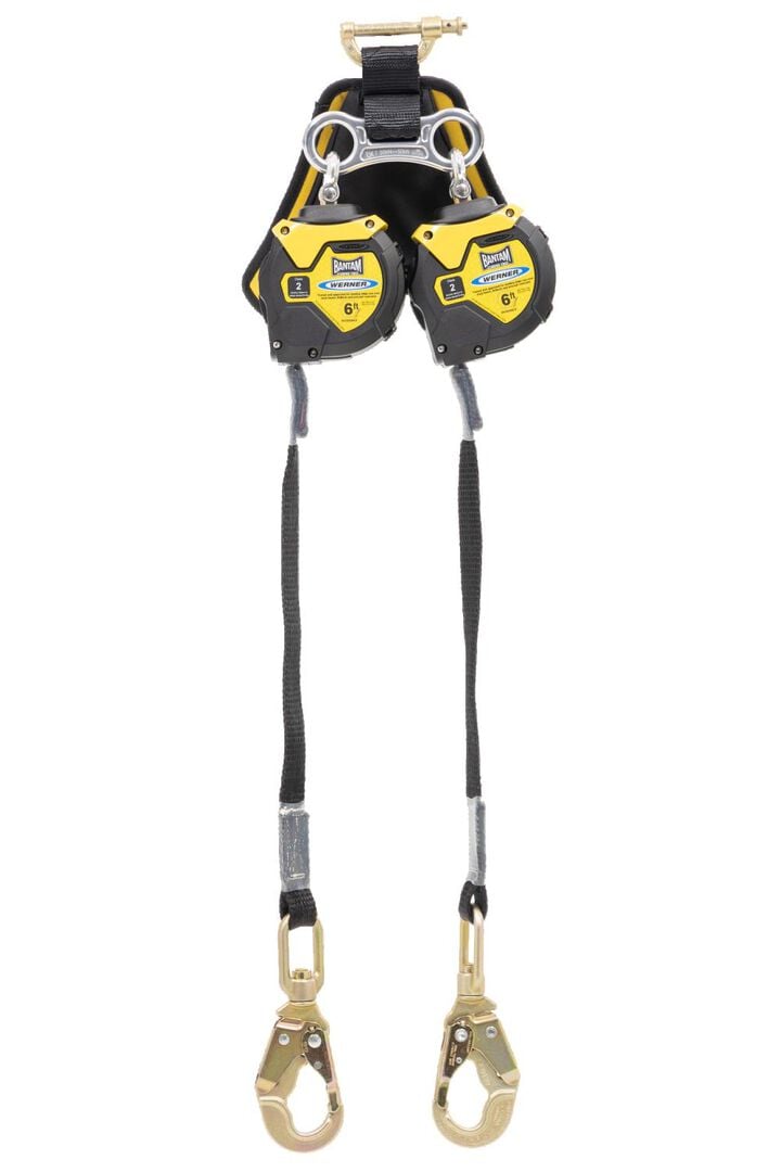 Werner Bantam 6' Twin Leg Web Leading Edge Self Retracting Lifeline