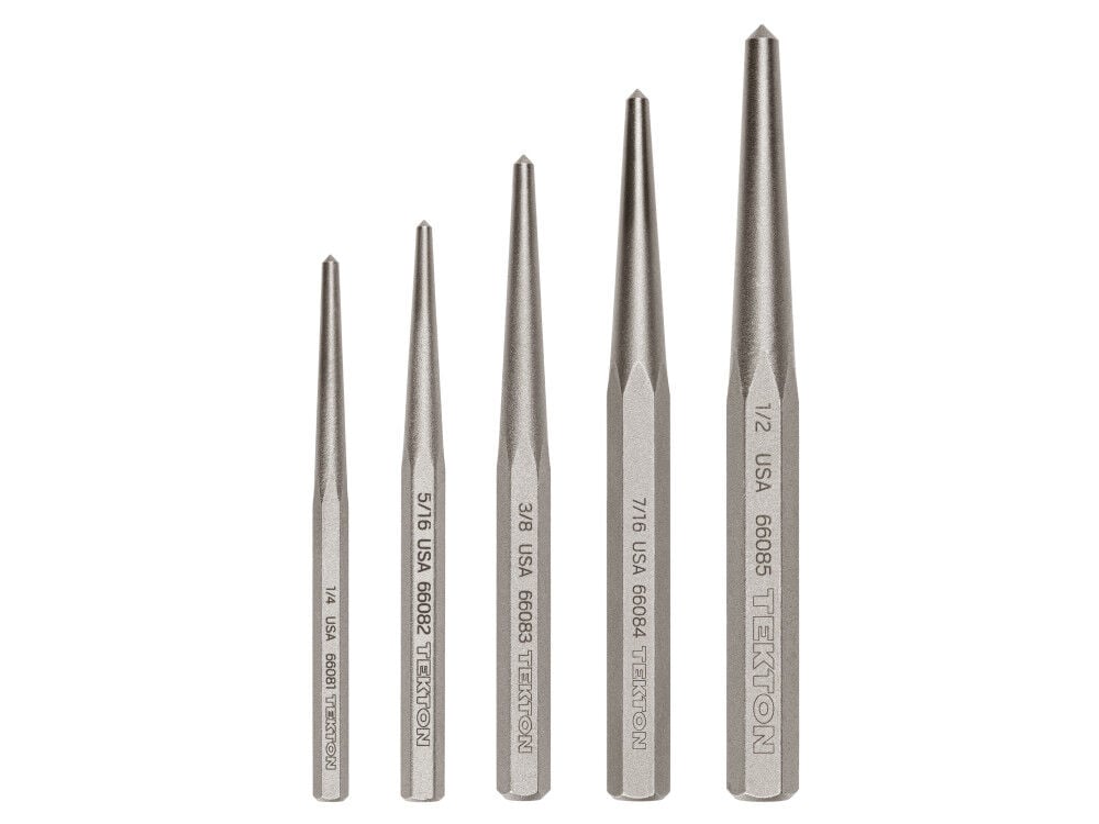 Tekton Center Punch Set, 1/4-1/2 Inch, 5 Pieces, large image number 2