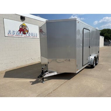 Legend Premium Trailers 18ft Legend TV Thunder V-Nose Aluminum Tandem Axle Enclosed Trailer