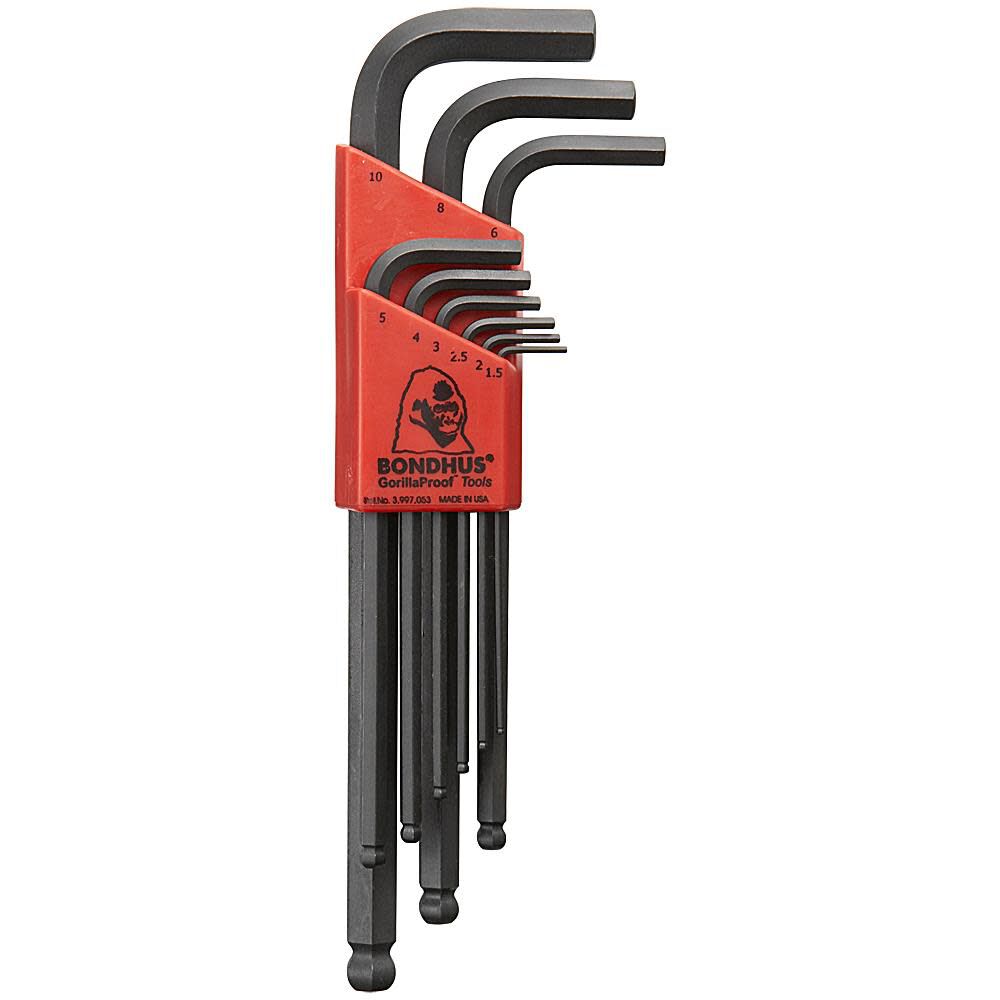 Bondhus Set 9 Balldriver L-wrenches, large image number 1