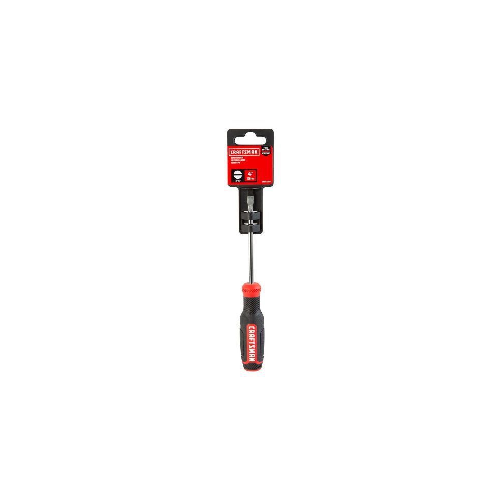 CRAFTSMAN Bi-Material Handle 3/16-in Slottedhead Screwdriver