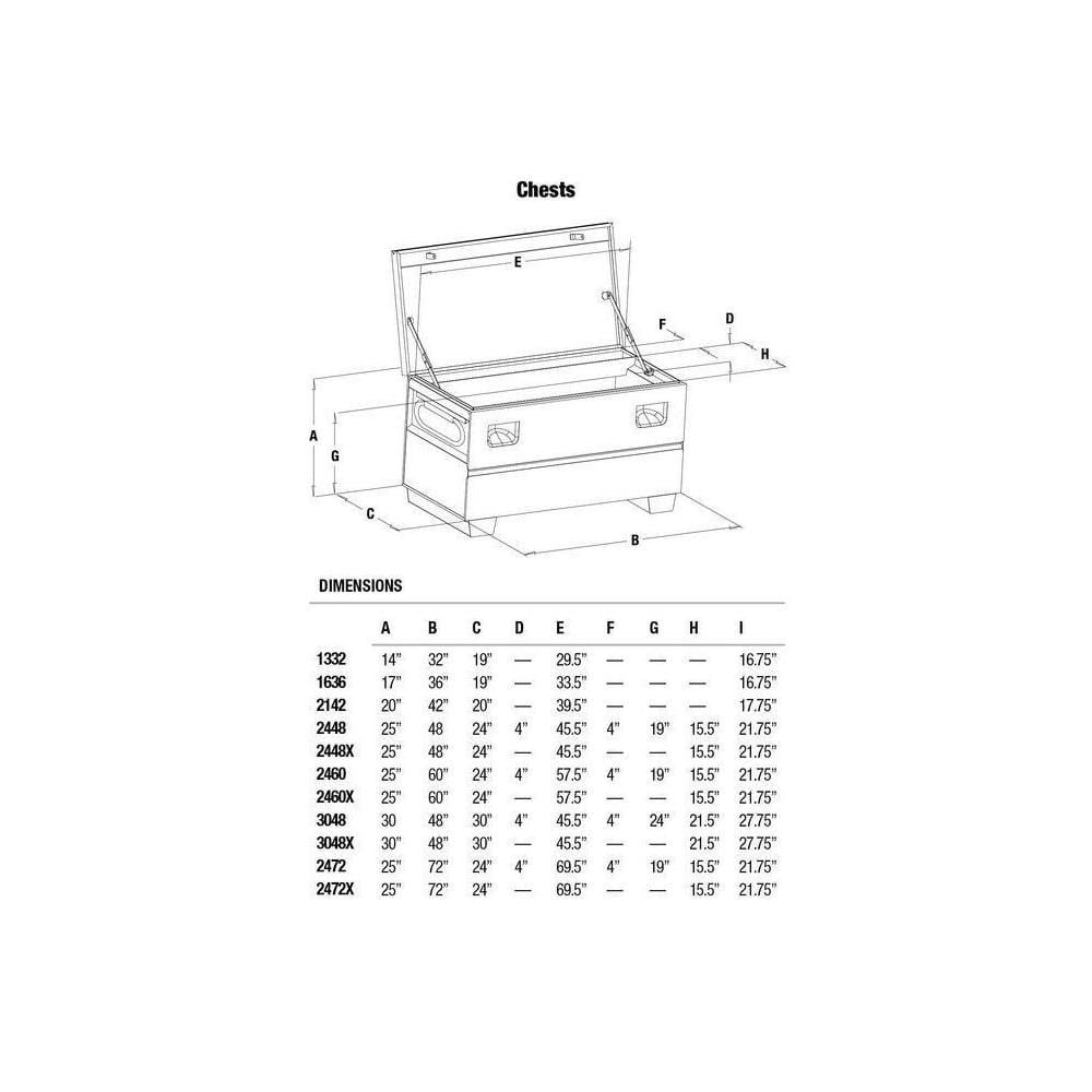 Greenlee 24 In. x 48 In. Locking Storage Chest, large image number 2
