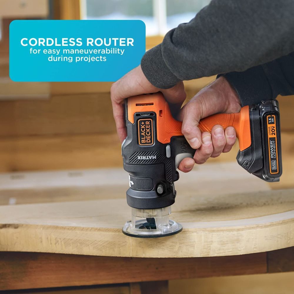 Black and Decker Matrix Router Attachment For Cordless Drill CS1518