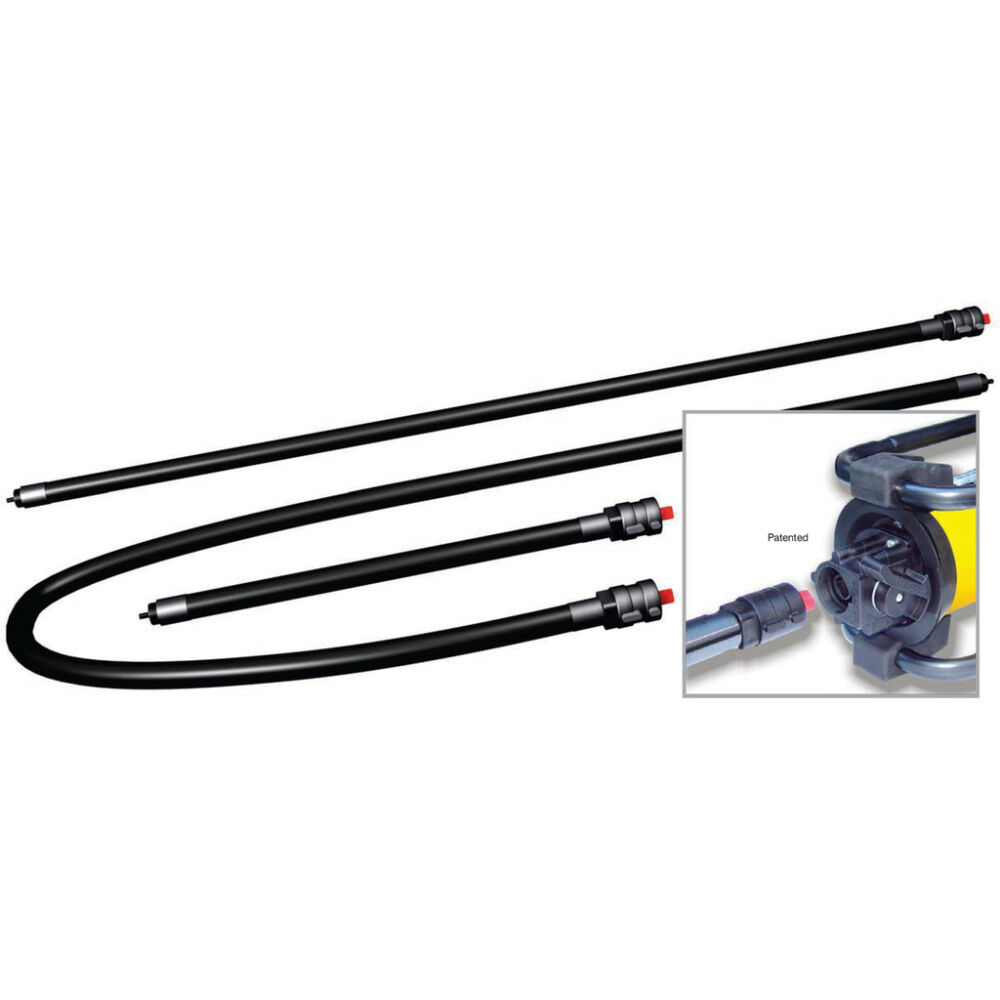 Oztec Industries Flexible Concrete Vibrator Shaft Assembly 7' with QD