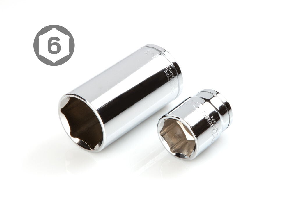 Tekton 1/2 Inch 6 Point Socket and Ratchet Set, 3/8 - 1-5/16 Inch, 10-32 mm, large image number 5