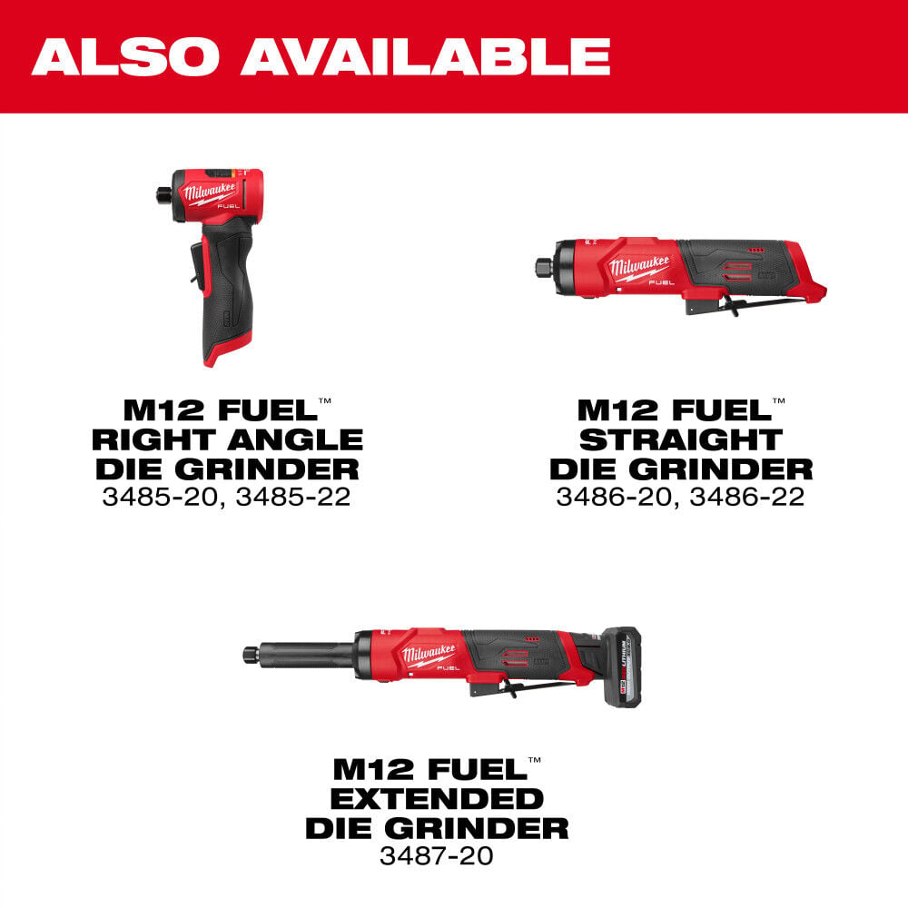 Milwaukee M12 FUEL 1/4 Inch Right Angle Die Grinder (Bare Tool), large image number 11