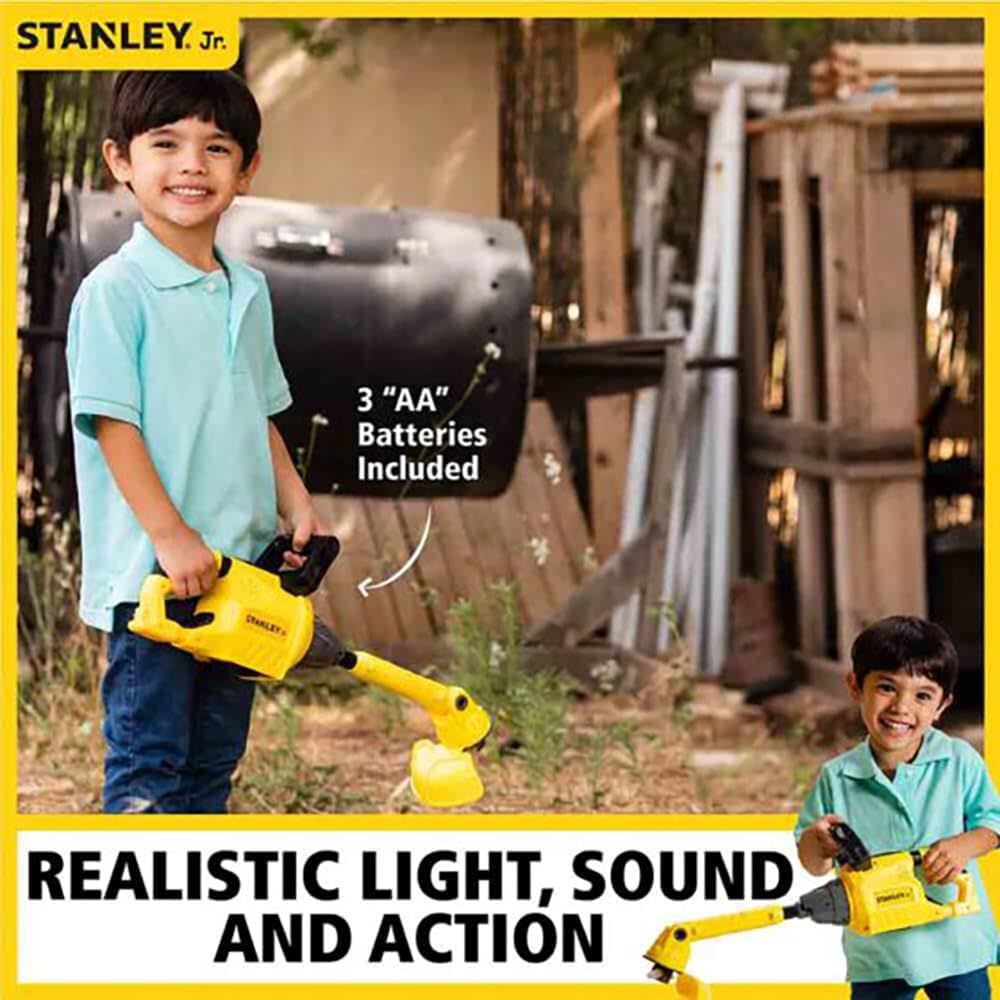 Stanley Jr Kids Battery-Powered Weed Trimmer Toy, large image number 6