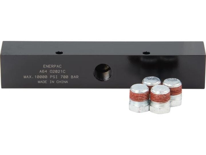 Enerpac 3/8 Inch NPTF 10000 PSI 7-Port Hydraulic Manifold, large image number 4