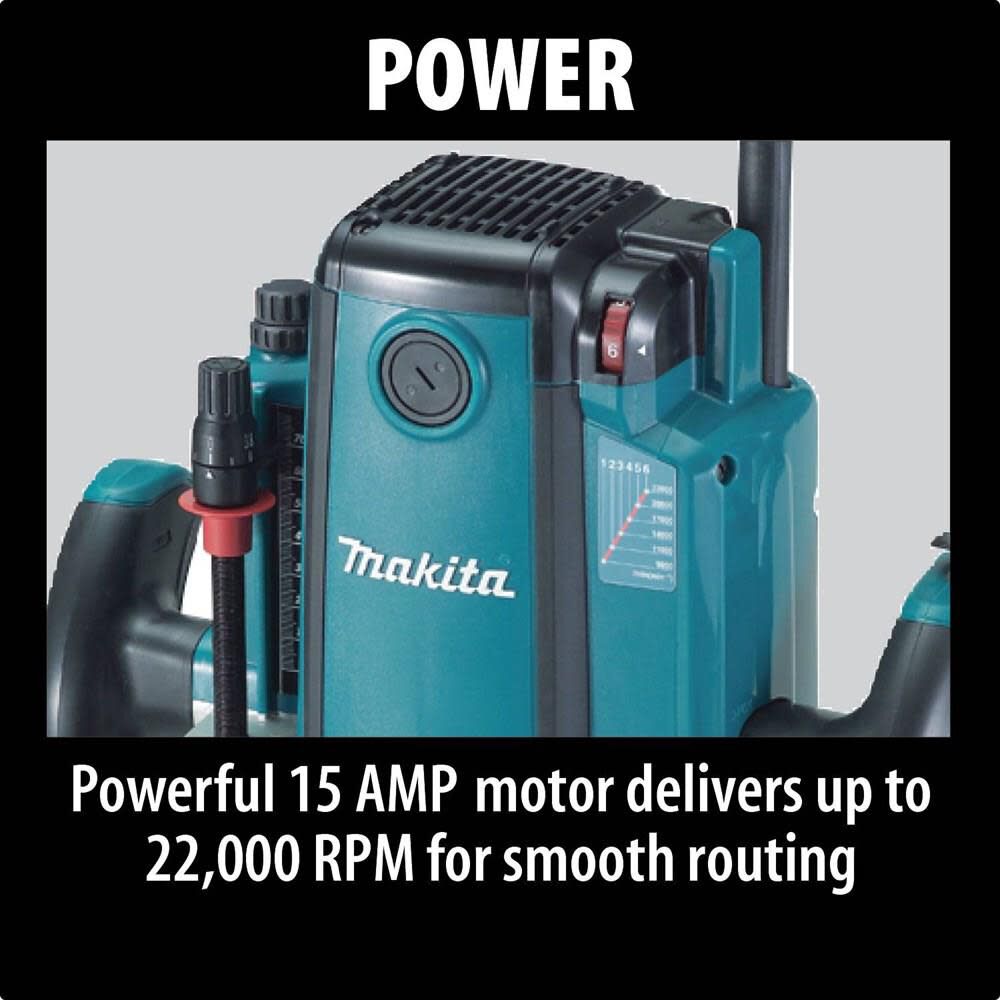 Maセットa RP1800 Plunge Router 22, 000 RPM, 3-1/4 HP