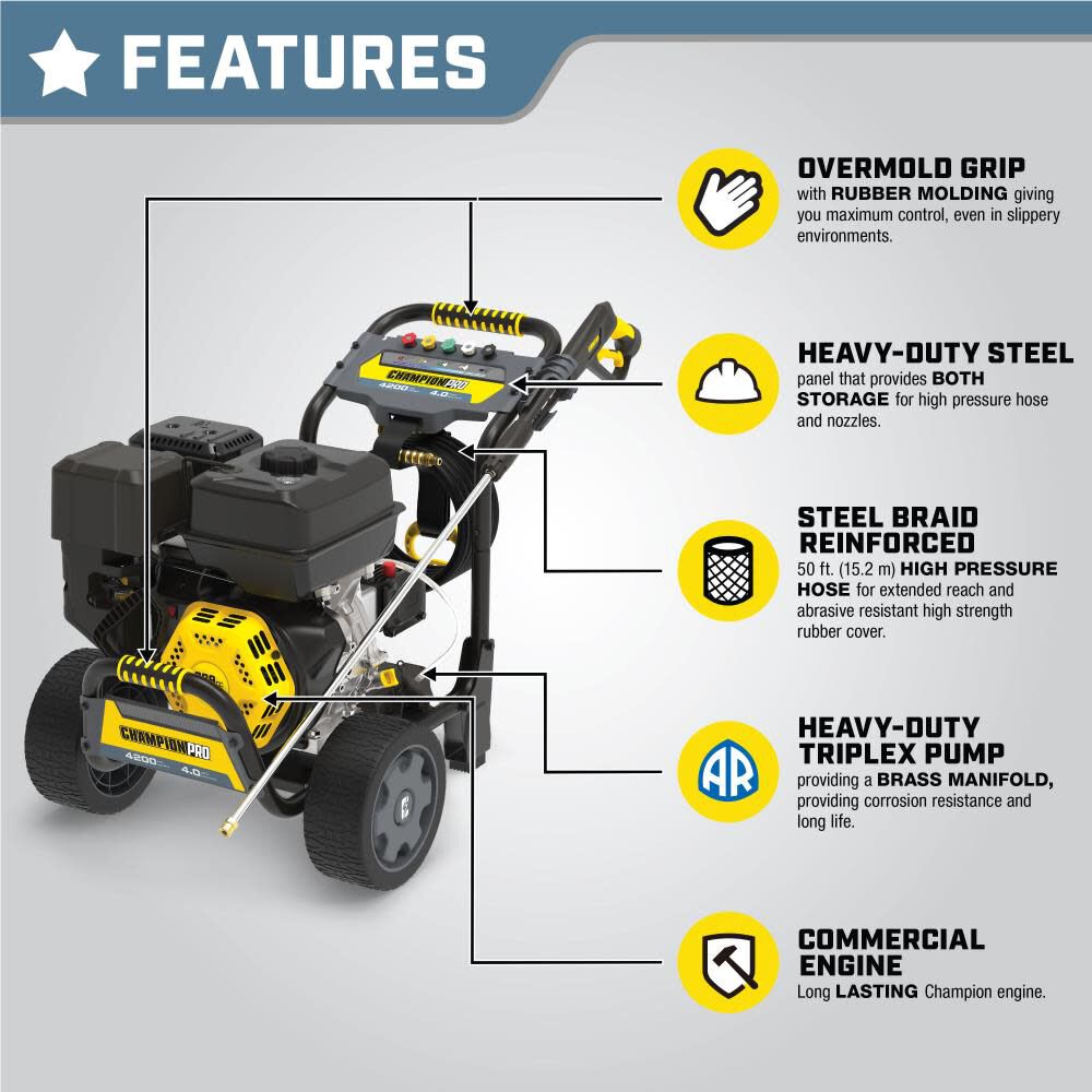 Champion power equipment shop pressure washer