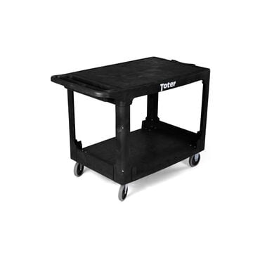 Toter Material Handling Utility Cart with Flat Top and Straight Handle
