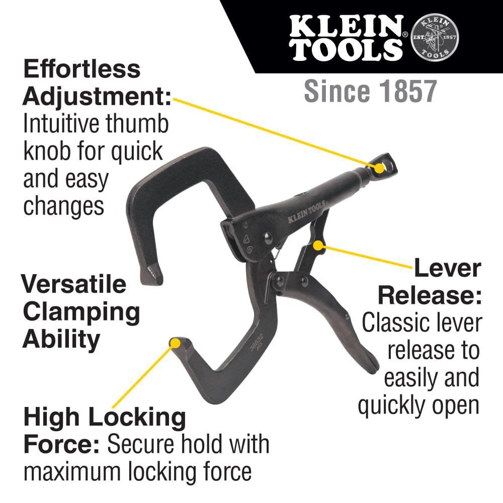 Klein Tools C-Clamp Locking Pliers, 11 Inch, large image number 2