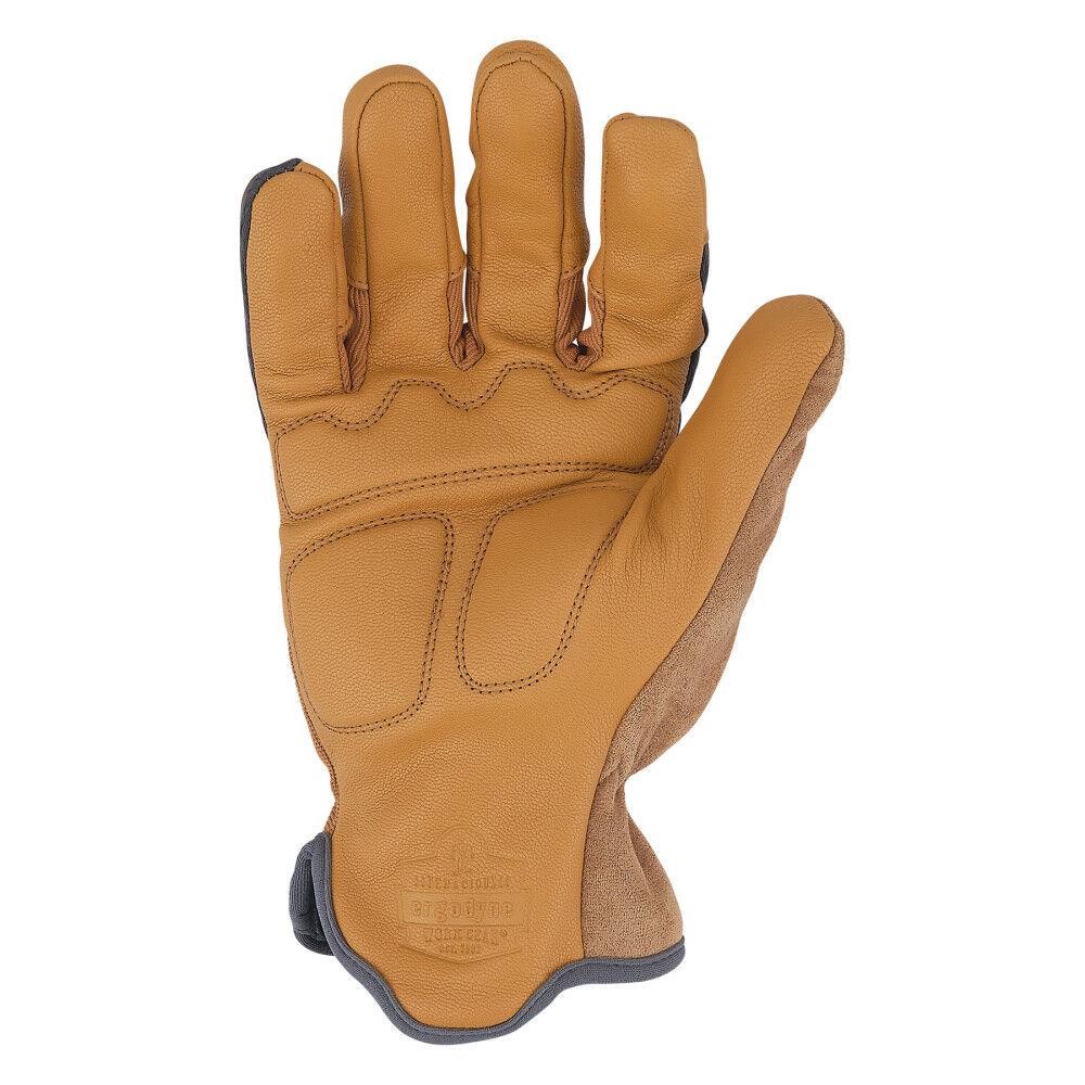 Ergodyne 711 Hybrid Leather Gloves XL Brown, large image number 8