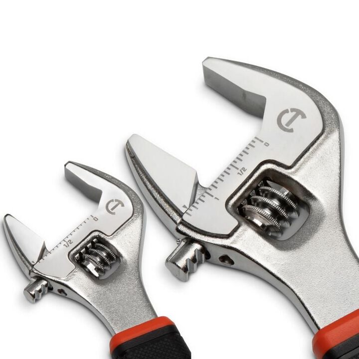 Crescent 6 Inch & 10 Inch Cushion Grip Adjustable Wrench Set 2pc, large image number 3