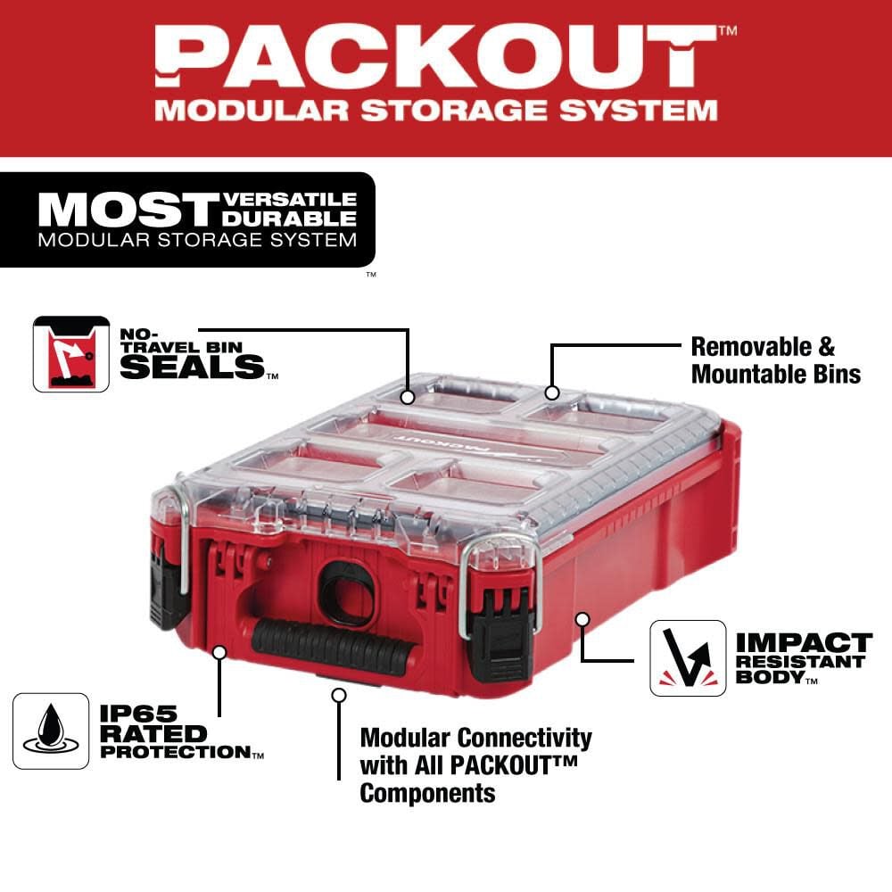 Milwaukee PACKOUT Compact Organizer, large image number 2