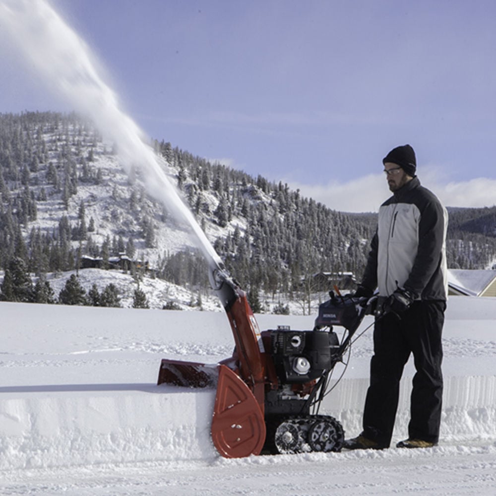 Honda 7HP 24In Two Stage Track Drive Snow Blower - Electric Start, large image number 2
