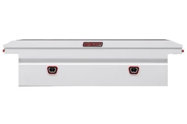 Weather Guard Saddle Truck Tool Box Steel Full Low Profile White, large image number 2