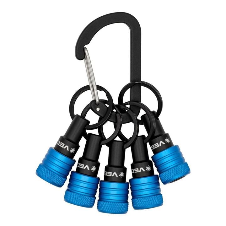 Vega Keychain Bit Holders Blue - 5 Pieces, large image number 1