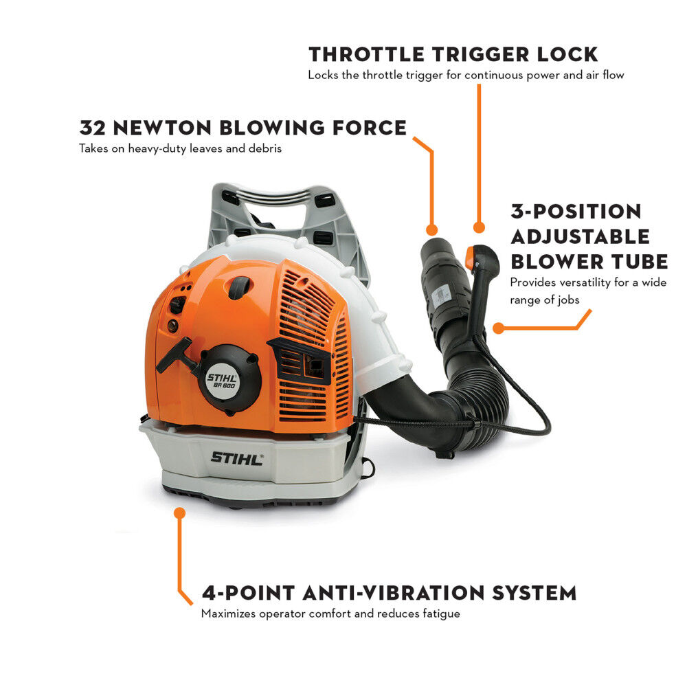 Stihl BR600 Gas Powered Magnum Backpack Blower 4282 011 1632 US