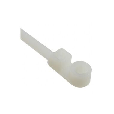3M 8in Natural Self-Locking Screw Mount Cable Tie 100pk